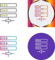 conception d'icône de serveur vecteur