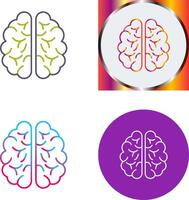 conception d'icône de cerveau vecteur