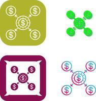 conception d'icône de distribution vecteur