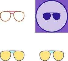 unique des lunettes icône conception vecteur