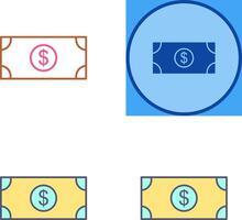 dollar facture icône conception vecteur