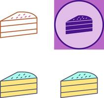 gâteau tranche icône conception vecteur