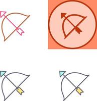 unique tir à l'arc icône conception vecteur