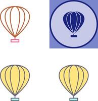 conception d'icône de montgolfière vecteur