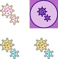 conception d'icône de virus vecteur