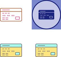 conception d'icône de carte de débit vecteur