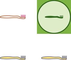 conception d'icône de brosse à dents vecteur