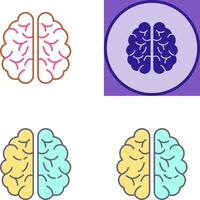 conception d'icône de cerveau vecteur