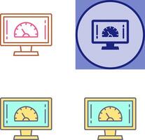 la vitesse tester icône conception vecteur