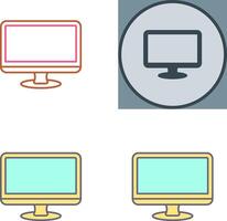 conception d'icône de moniteur vecteur