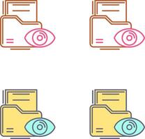 conception d'icône de visualisation de données vecteur