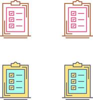 conception d'icône de liste de contrôle vecteur