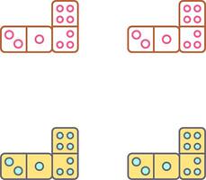 domino icône conception vecteur