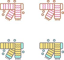 hiver écharpe icône conception vecteur