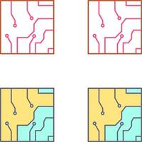 électrique circuit icône conception vecteur