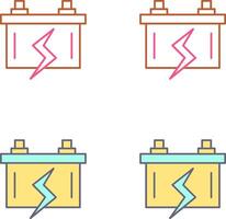 conception d'icône de batterie vecteur