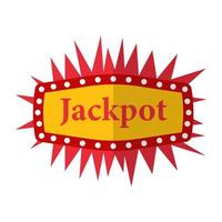 concepts de jackpot à la mode vecteur