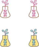 conception d'icône de biologie vecteur