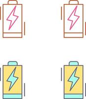 conception d'icône de batterie vecteur