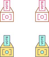 conception d'icône de vote vecteur