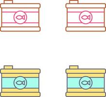 conception d'icône de nourriture en conserve vecteur