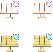 conception d'icône d'énergie solaire vecteur