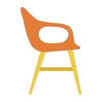 concepts de chaise en bois courbé vecteur