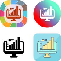 conception d'icône de moniteur vecteur