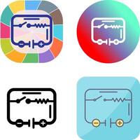 électrique circuit icône conception vecteur
