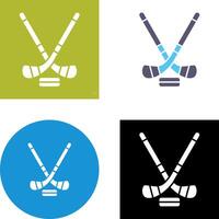 conception d'icône de hockey sur glace vecteur