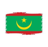 vecteur de drapeau de la mauritanie