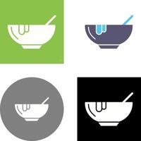 conception d'icône de soupe vecteur