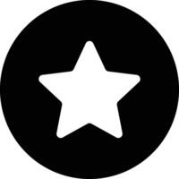 étoile icône bouton sur cercle Contexte vecteur