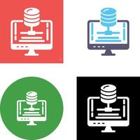 conception d'icône de serveur vecteur