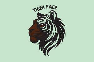 c'est une élégant tigre visage illustration gratuit Télécharger vecteur