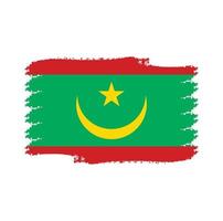 vecteur de drapeau de la mauritanie