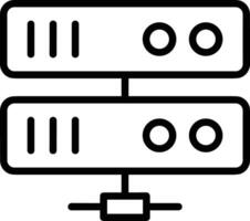 espace de rangement Les données icône symbole image pour base de données illustration vecteur