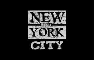 new york city brooklyn typogr... vecteur