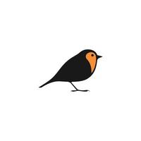 création de logo robin oiseau vecteur