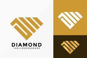 lettre abstraite j diamant bijoux logo vector design. emblème d'identité de marque, concept de conception, logos, élément de logotype pour le modèle.
