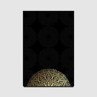 fond de mandala de luxe avec motif arabesque doré style islamique oriental oriental. mandala décoratif de style ramadan. mandala pour impression, affiche, couverture, brochure, dépliant, bannière vecteur