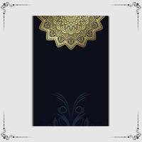 fond de mandala ornemental de luxe avec style de motif oriental islamique arabe vecteur