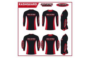 rashguard jiu-jitsu personnalisé de... vecteur