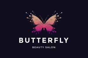 papillon. logo pour beauté salon vecteur