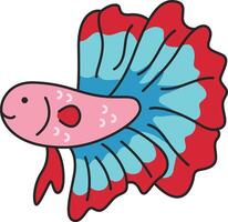 illustration de poisson betta vecteur