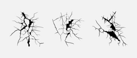 mur de fissures de doodle, illustration de fissures vecteur