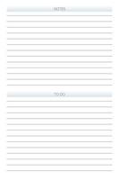 pour faire la liste des notes modèle de journal de planificateur personnel dans un style strict classique. planification individuelle minimalisme design sobre pour cahier d'affaires vecteur