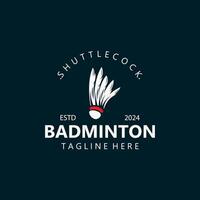 badminton volant logo icône conception pour sport badminton championnat club compétition vecteur