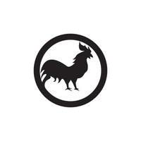 icône de coq et illustration de modèle de symbole vecteur