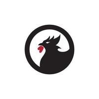 icône de coq et illustration de modèle de symbole vecteur